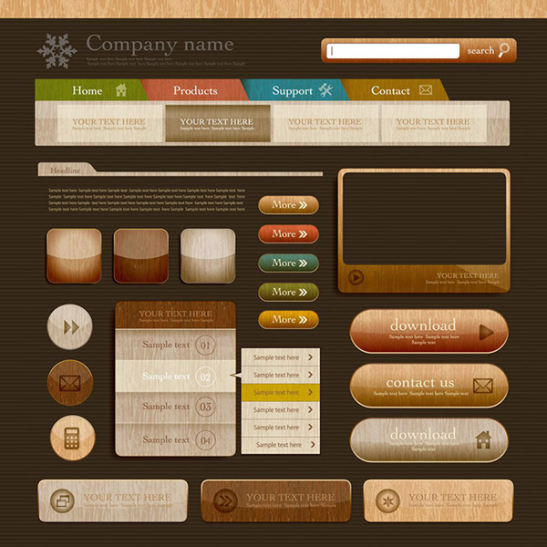 木紋風格在網(wǎng)頁與網(wǎng)站設計中的美學與應用